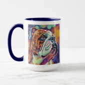 Custom Dog Portrait Painting -Forever Loved Pet マグカップ (左)