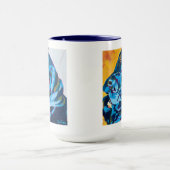 Custom Dog Portrait Painting - Forever Loved Pet マグカップ (中央)