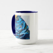 Custom Dog Portrait Painting - Forever Loved Pet マグカップ (正面左)