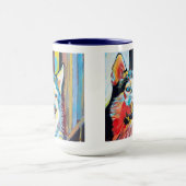 Custom Dog Portrait Painting - Forever Loved Pet マグカップ (中央)