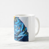 Custom Dog Portrait Painting - Labrador Lover Gift コーヒーマグカップ (正面右)