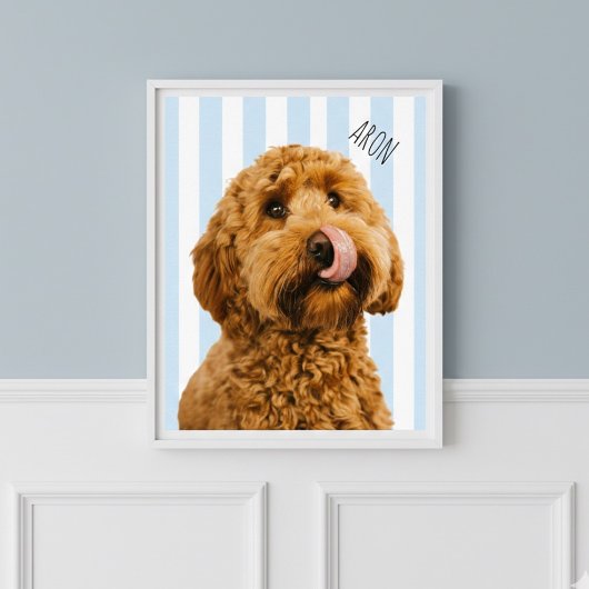 Custom Dog Portrait | Personalized Pet Photo ポスター