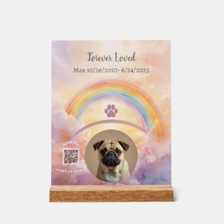 Custom Dog Sympathy Gift | Scan to Play Music アクリルサイン