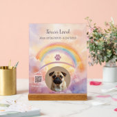 Custom Dog Sympathy Gift | Scan to Play Music アクリルサイン (ウェディング)