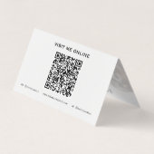 Custom Dog Trainer QR Code Folded Business Card 名刺 (裏面)