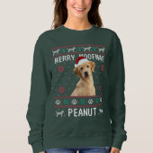 Custom Dog Ugly Christmas Sweatshirt with Photo スウェットシャツ (正面)