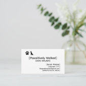 Custom Dog Walker and Dog Groomer Business Cards 名刺 (スタンド正面)