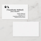 Custom Dog Walker and Dog Groomer Business Cards 名刺 (正面/裏面)