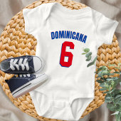 Custom Dominicana World Baseball Classic Dominican ベビーボディスーツ