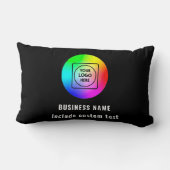 Custom Double-Sided Company Logo Lumbar Pillow ランバークッション (裏面)