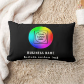 Custom Double-Sided Company Logo Lumbar Pillow ランバークッション (ブランケット)