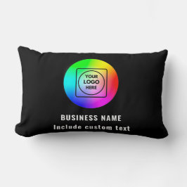Custom Double-Sided Company Logo Lumbar Pillow ランバークッション