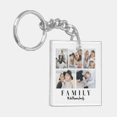 Custom Double Sided Family Photo キーホルダー (正面左)