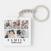 Custom Double Sided Family Photo キーホルダー (裏面)