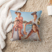 Custom Double Sided Family Photo クッション (ブランケット)