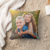 Custom Double Sided Family Photo クッション (ブランケット)