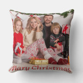 Custom Double-Sided Family Photo Christmas gift クッション (正面)