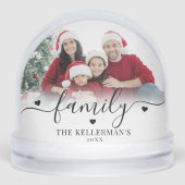 Custom Double Sided Family Two Photo Christmas (正面)