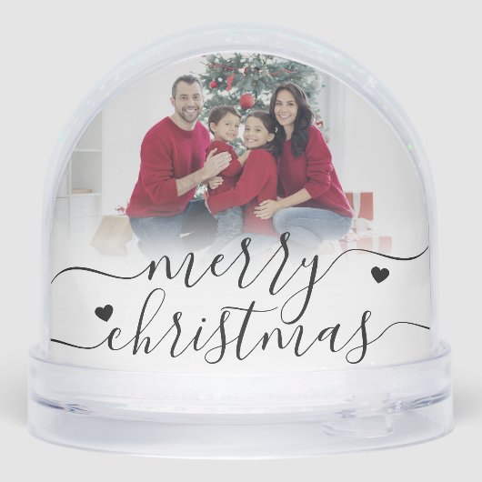 Custom Double Sided Family Two Photo Christmas (裏面)