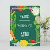 Custom Double Sided Flat Menu Template メニュー (スタンド正面)