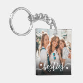 Custom Double Sided Friend Two Photo キーホルダー (正面左)