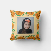 Custom Double-Sided Halloween Pumpkin クッション (正面)