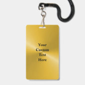 Custom Double Sided Laminated VIP Name Badge バッジ (裏面（ネックストラップ付）)