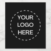 Custom Double Sided Logo ワインラベル (シングルラベル)