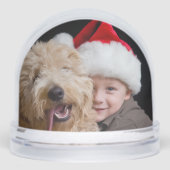 Custom Double-Sided Photo Holiday Snow Globe (正面)