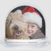 Custom Double-Sided Photo Holiday Snow Globe (裏面)