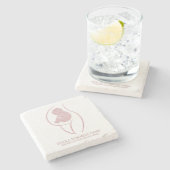 Custom Doula Birth Coach ストーンコースター (横)