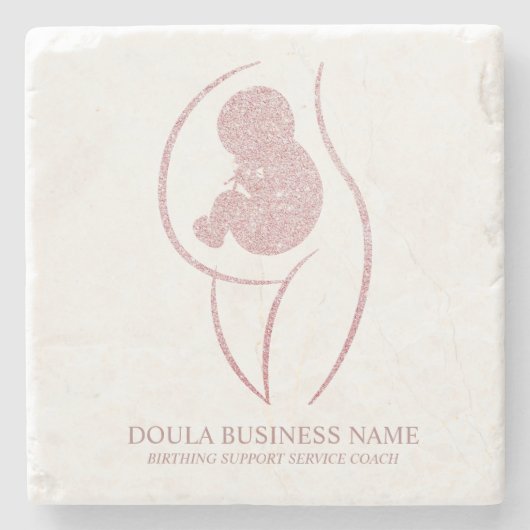 Custom Doula Birth Coach ストーンコースター (正面)