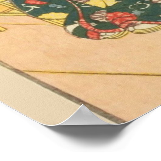 CUSTOM Dramatic Japanese Samurai Actor Print  ポスター (角)