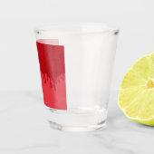Custom Dripping Tomato Red Shot Glass – 1.5 oz ショットグラス (右)