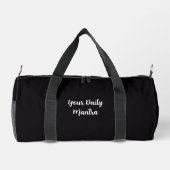 Custom Duffle Bag with Name & Mantra ダッフルバッグ (裏面)