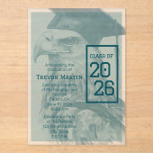 Custom Eagle Graduation Announcement Invitation アクリル招待状 (正面)