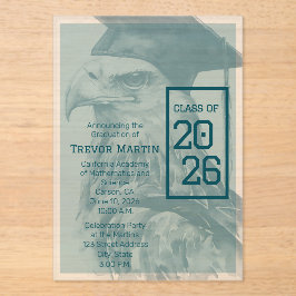 Custom Eagle Graduation Announcement Invitation アクリル招待状