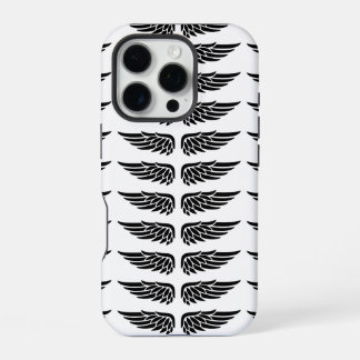 Custom Eagle Wing Black and White iPhone Case 16 Proケース