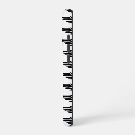 Custom Eagle Wing Black and White iPhone Case iPhoneケース (左側面)