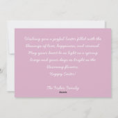 Custom Easter Card with Easter Eggs シーズンカード (裏面)