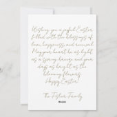 Custom Easter Card with Easter Eggs and Flowers シーズンカード (裏面)