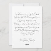 Custom Easter Card with Flowers and Easter Eggs シーズンカード (裏面)