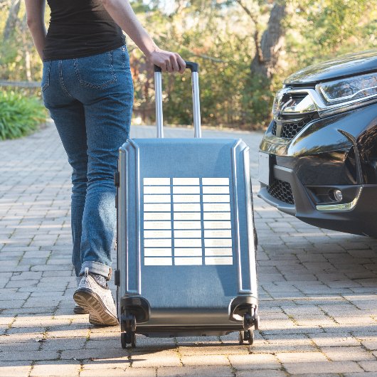 Custom Editable Individual Wedding Guest Address シール (スーツケースインサイチュ)