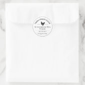 Custom Egg Carton Label Sticker | 2" Round ラウンドシール (バッグ)