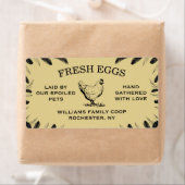 Custom Egg Carton Labels for Your Farm or Backyard ラベル (インサイチュ)