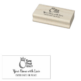 Custom Egg Carton Stamp – Personalized Farm Logo  ラバースタンプ