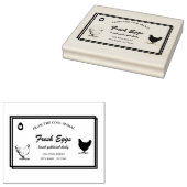 Custom eggs carton Professional stamp | Hens eggs ラバースタンプ (押印)