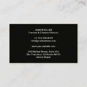 Custom Electrician Business Card with Company Logo 名刺 (裏面)