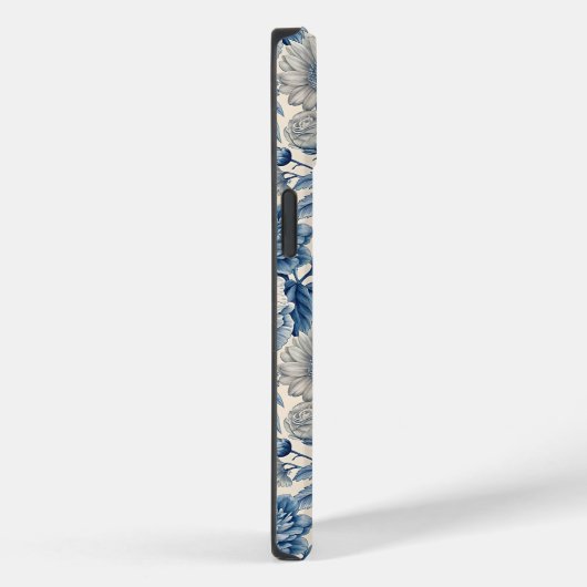 Custom Elegant Boho Chic Blue Blossom Case-Mate iPhoneケース (裏面 / 右)