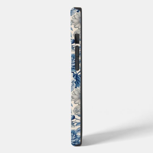 Custom Elegant Boho Chic Blue Blossom Case-Mate iPhoneケース (裏面 / 左)